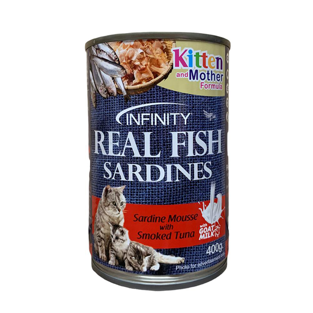 Infinity Real Fish Sardine Mother & Kitten- Smoked Tuna 400g