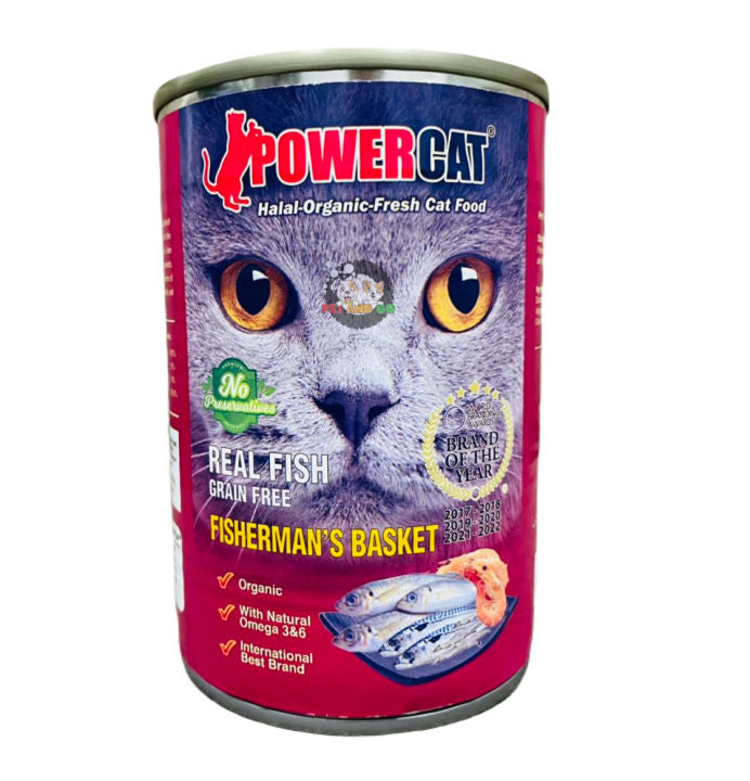 Powercat Canned Cat Food 400g- Fisherman Basket