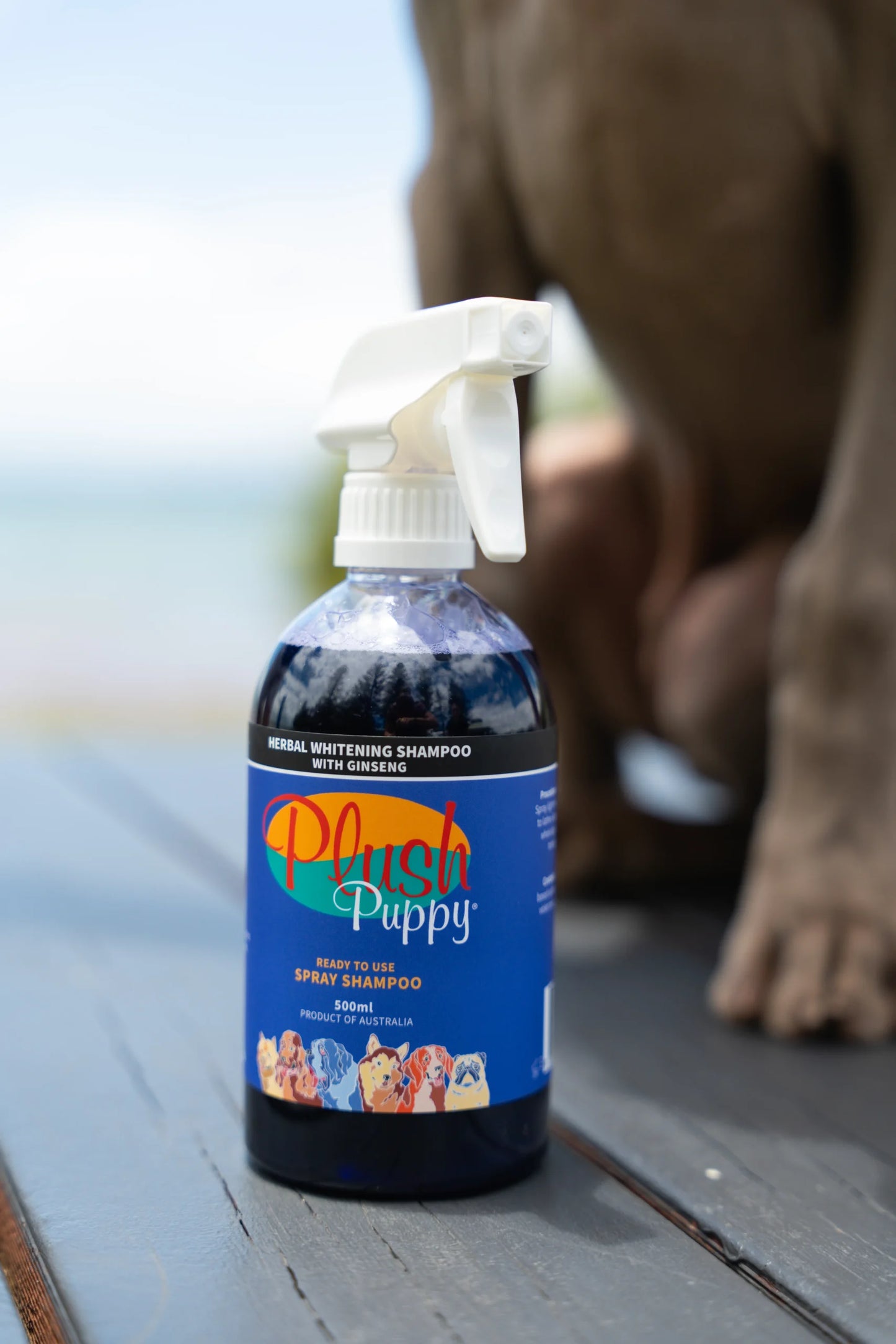 Plush Puppy Herbal Whitening Shampoo with Ginseng Spray-On