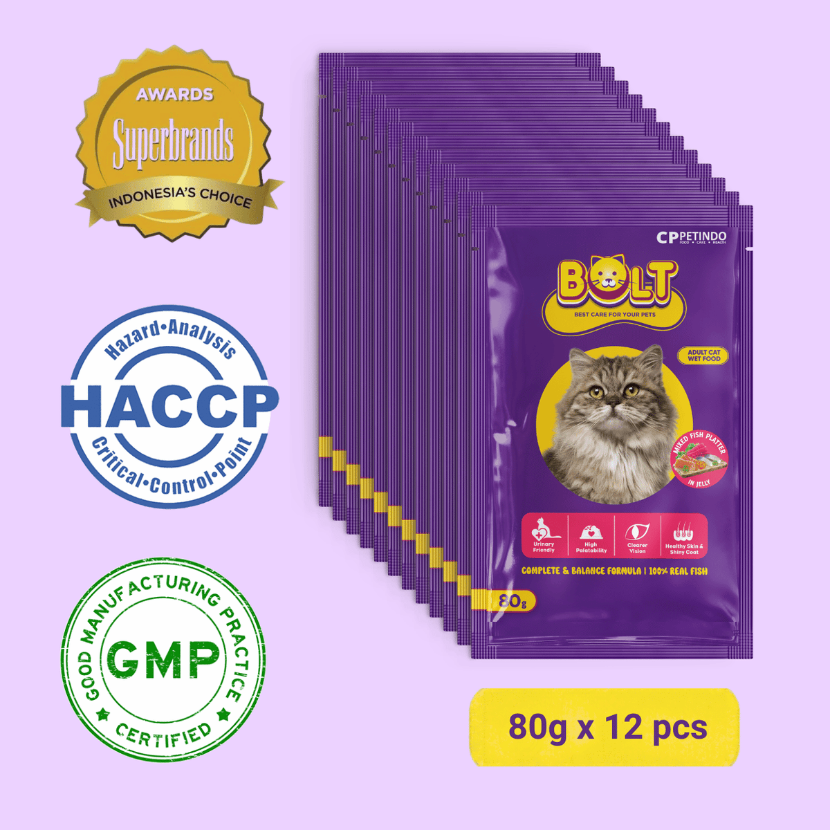 Bolt Cat Adult Wet Pouch 80g