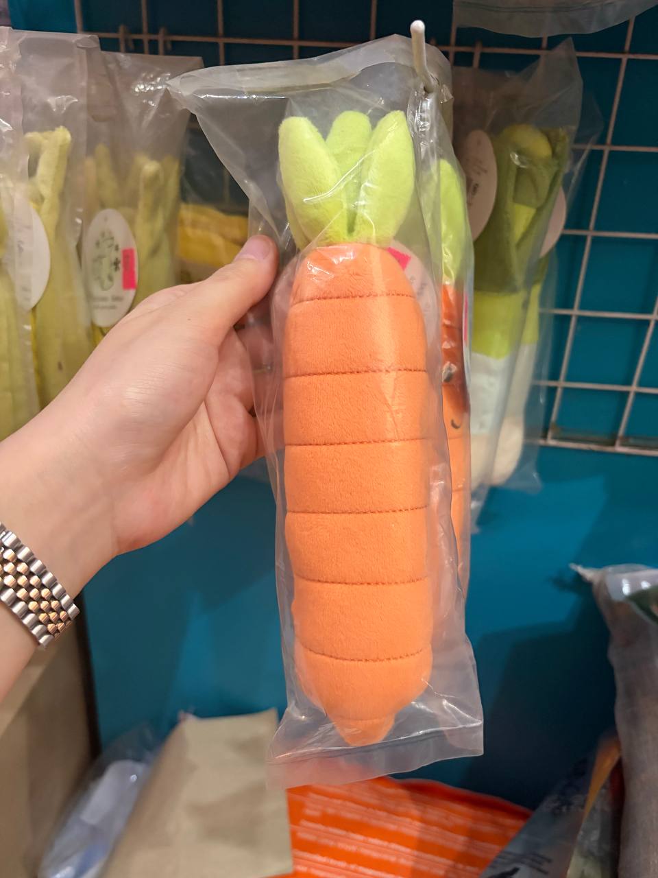 Carrot Squeaky Toy