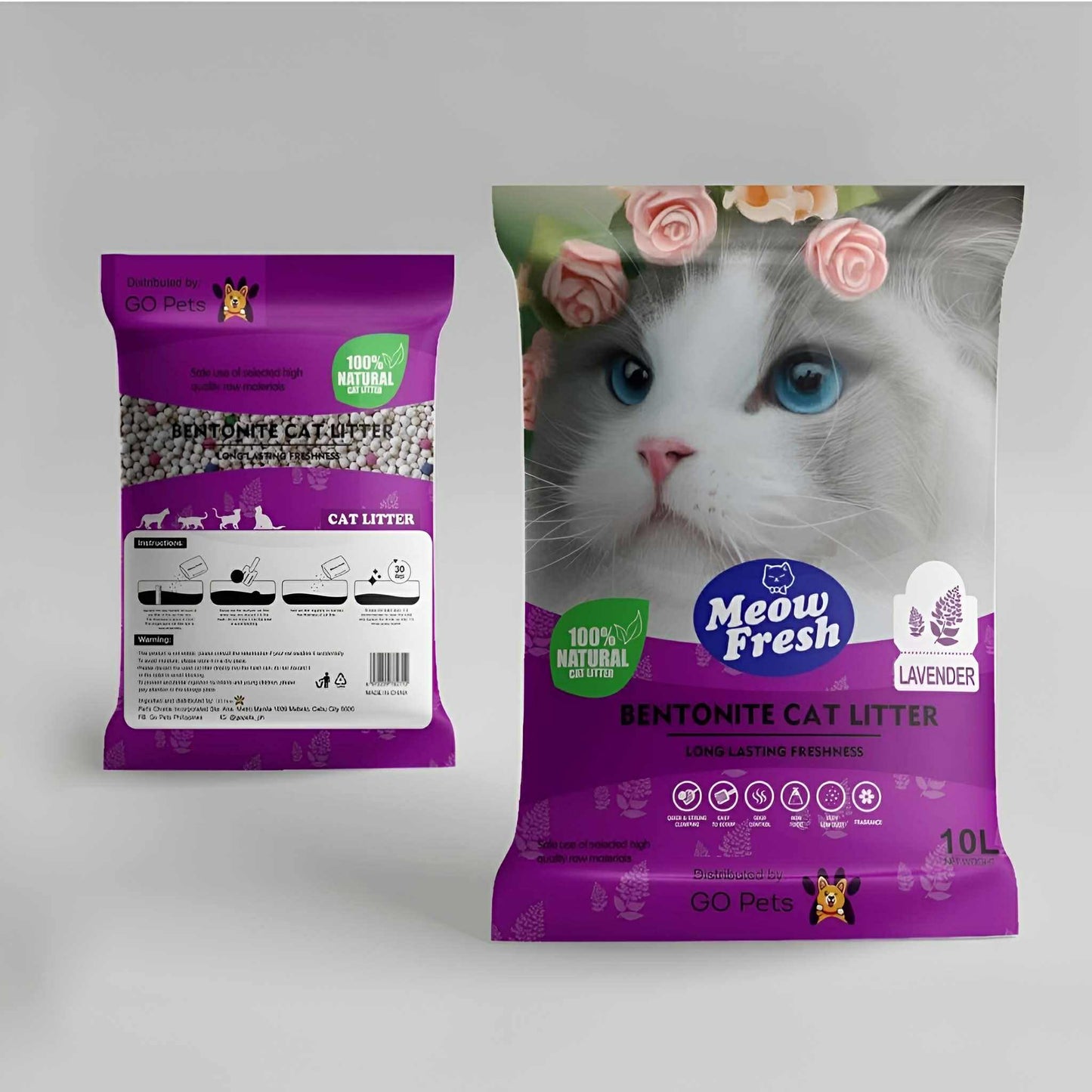 Meow Fresh Benitonite Cat Litter Sand 10L
