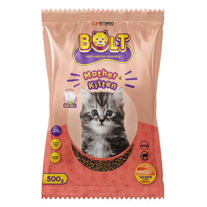 Bolt Mother & Kitten - Salmon