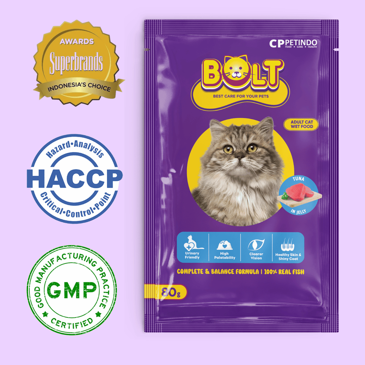 Bolt Cat Adult Wet Pouch 80g