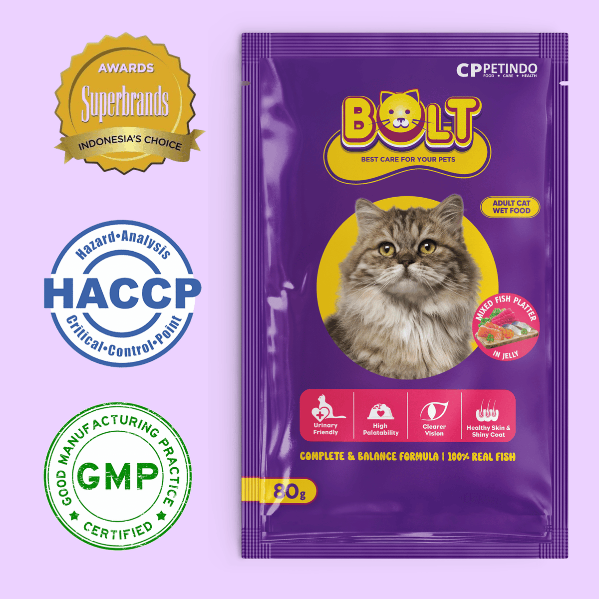 Bolt Cat Adult Wet Pouch 80g