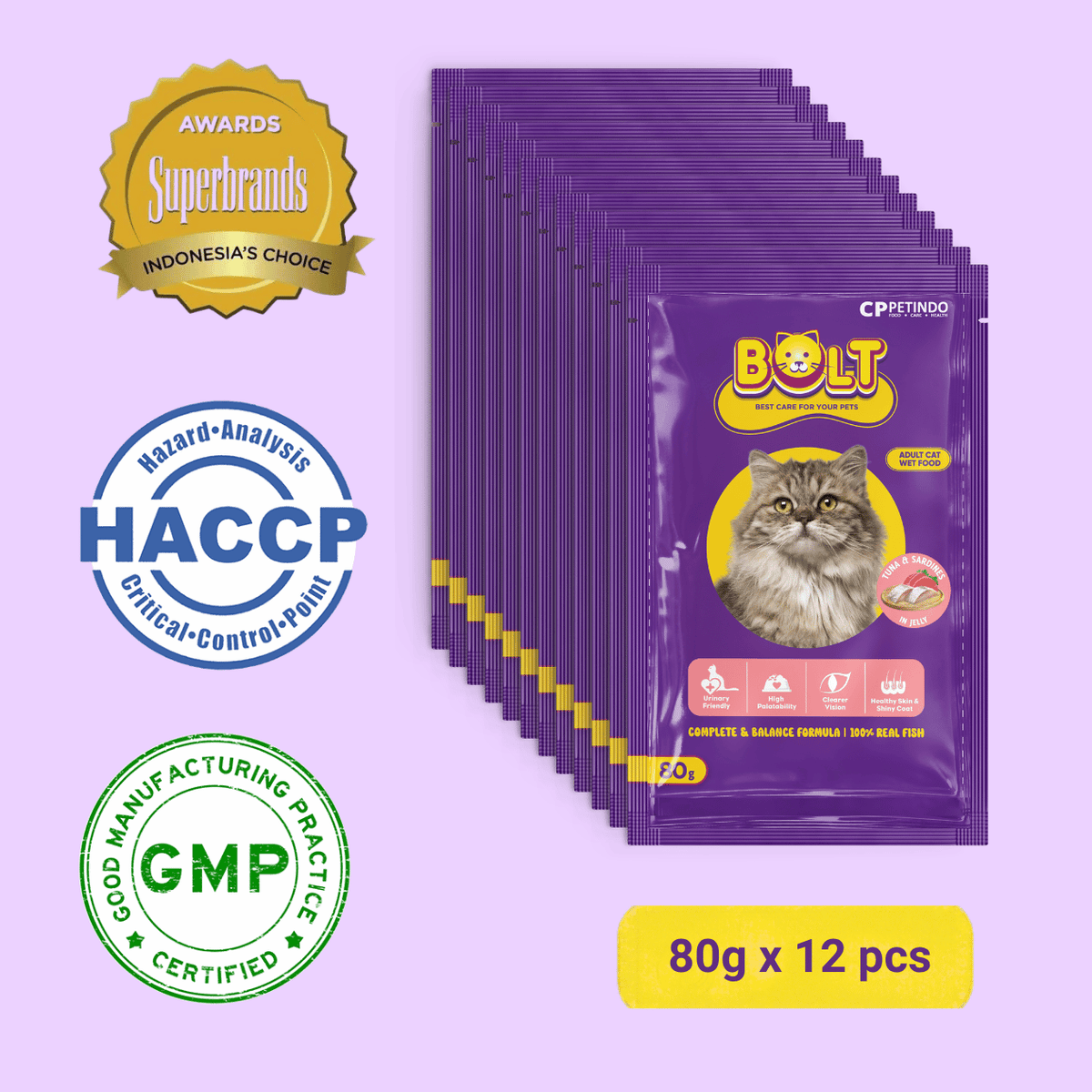 Bolt Cat Adult Wet Pouch 80g