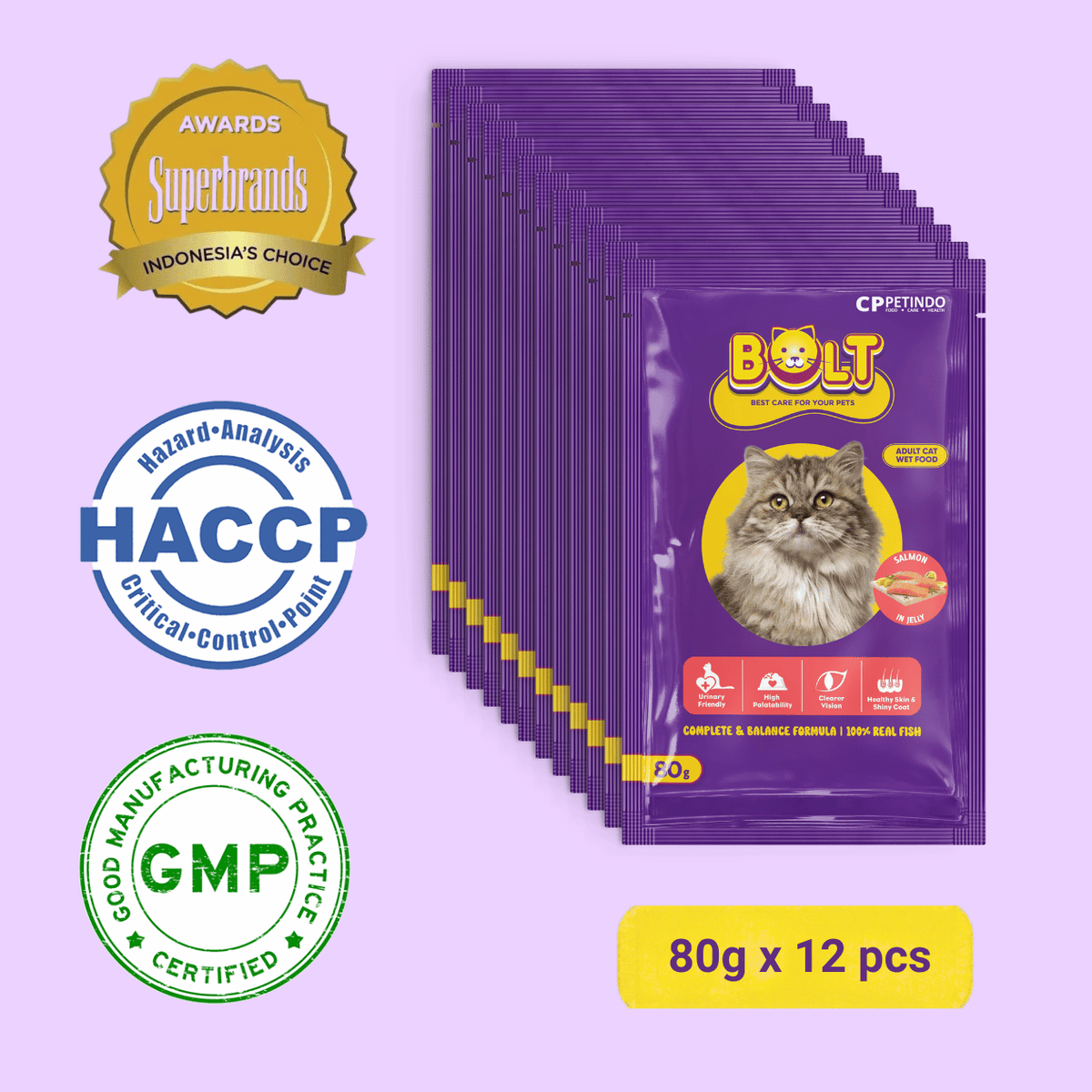 Bolt Cat Adult Wet Pouch 80g
