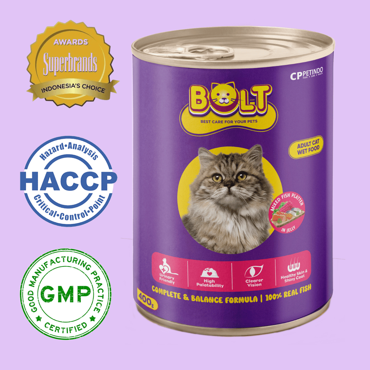 Bolt Cat Adult Wet Canned Food 400g