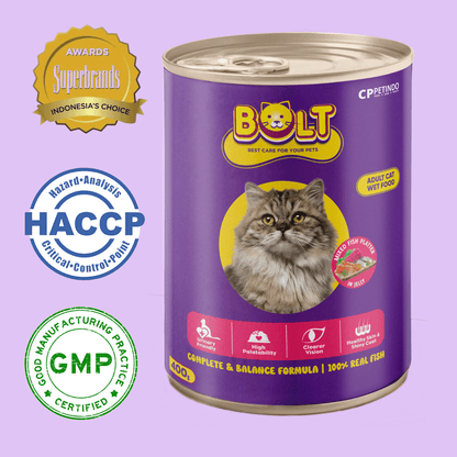 Bolt Cat Adult Wet Canned Food 400g