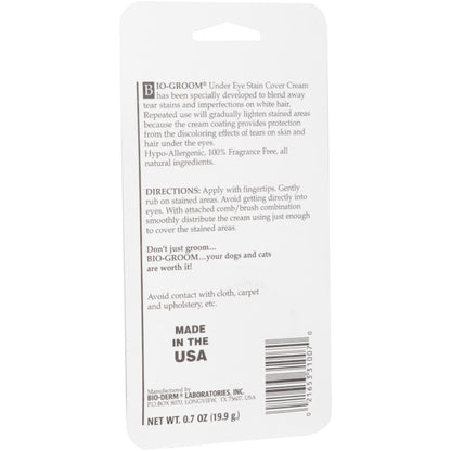 Bio-Groom Stain-Free Hypoallergenic Under-Eye Cover Cream