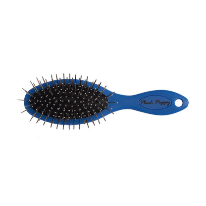 Plush Puppy Blue Pocket Pin Brush