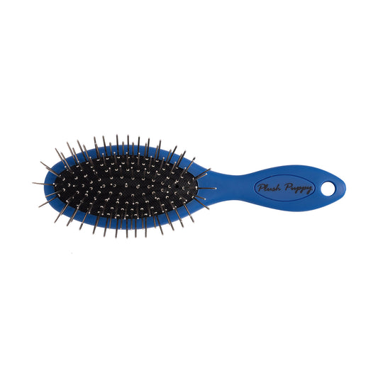 Plush Puppy Blue Pocket Pin Brush