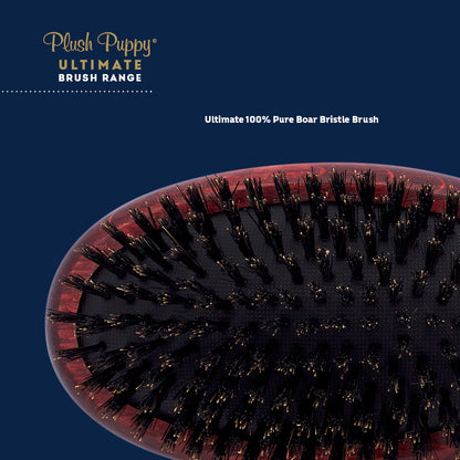 Plush Puppy Ultimate Pure Boar Bristle Brush