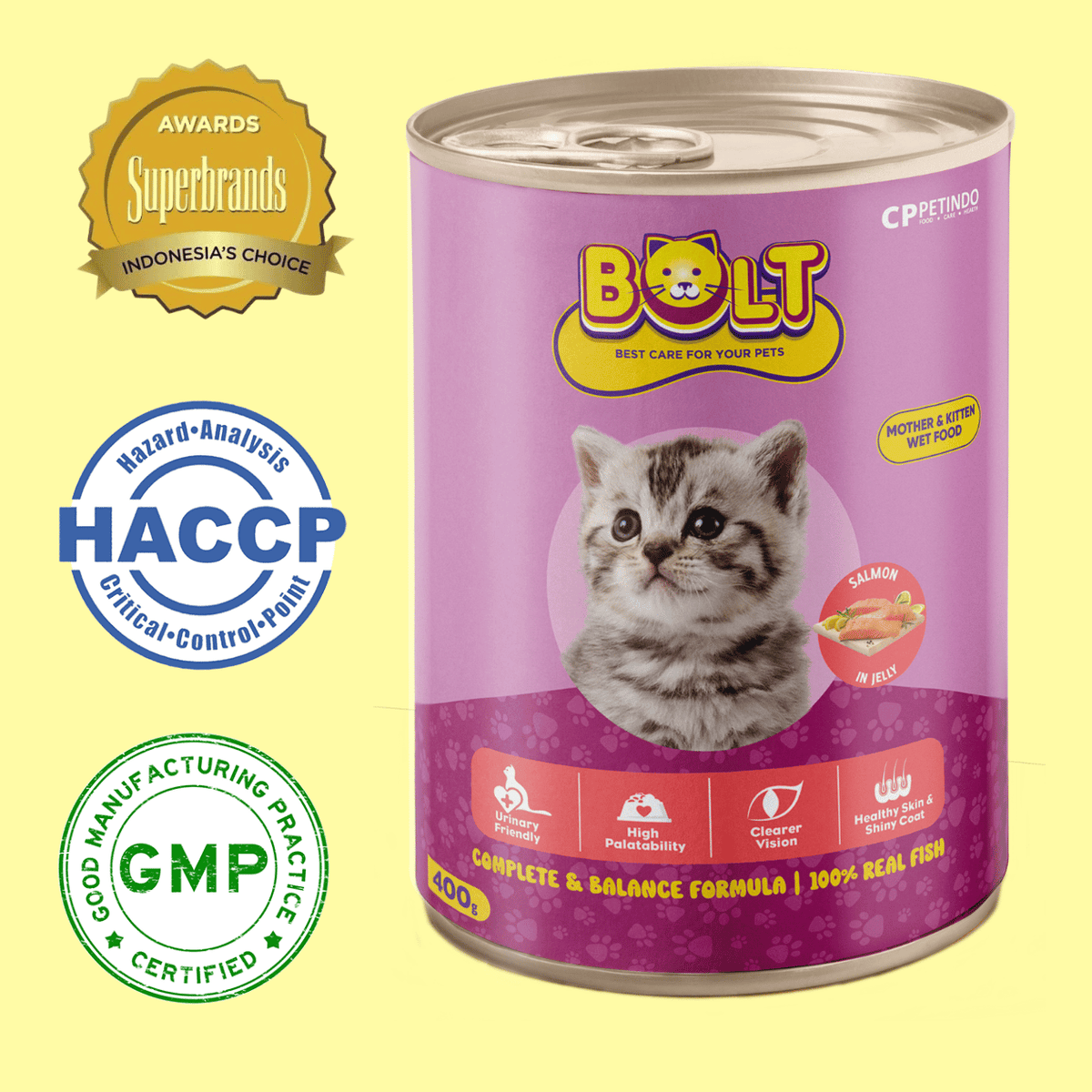 Bolt Mother & Kitten Wet Canned Food 400g
