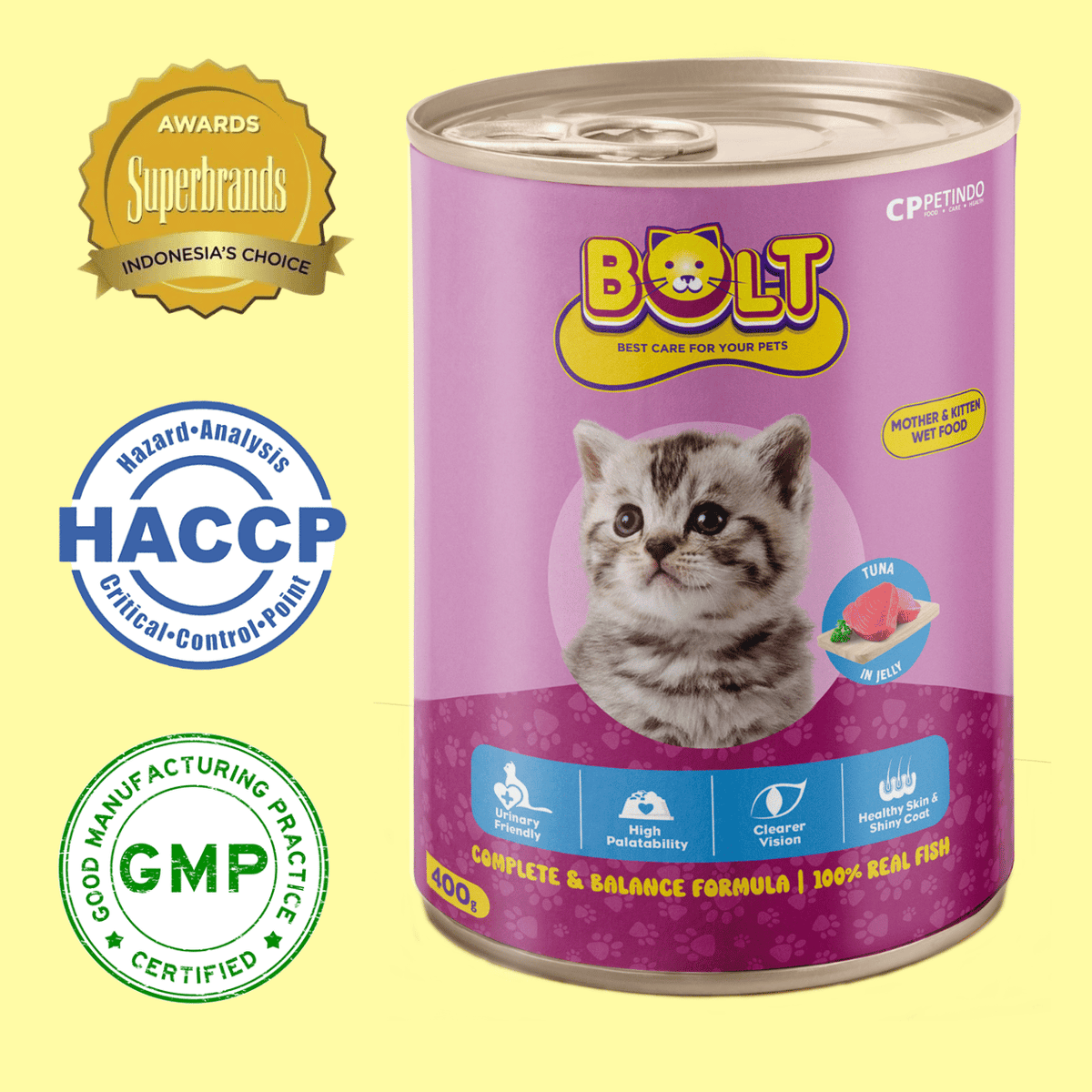 Bolt Mother & Kitten Wet Canned Food 400g