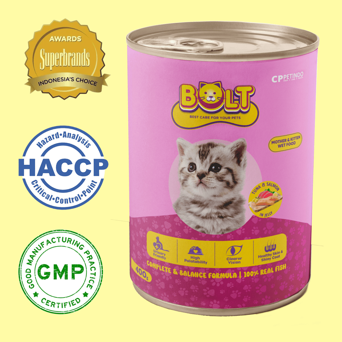 Bolt Mother & Kitten Wet Canned Food 400g