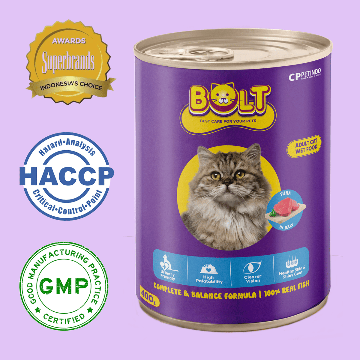 Bolt Cat Adult Wet Canned Food 400g