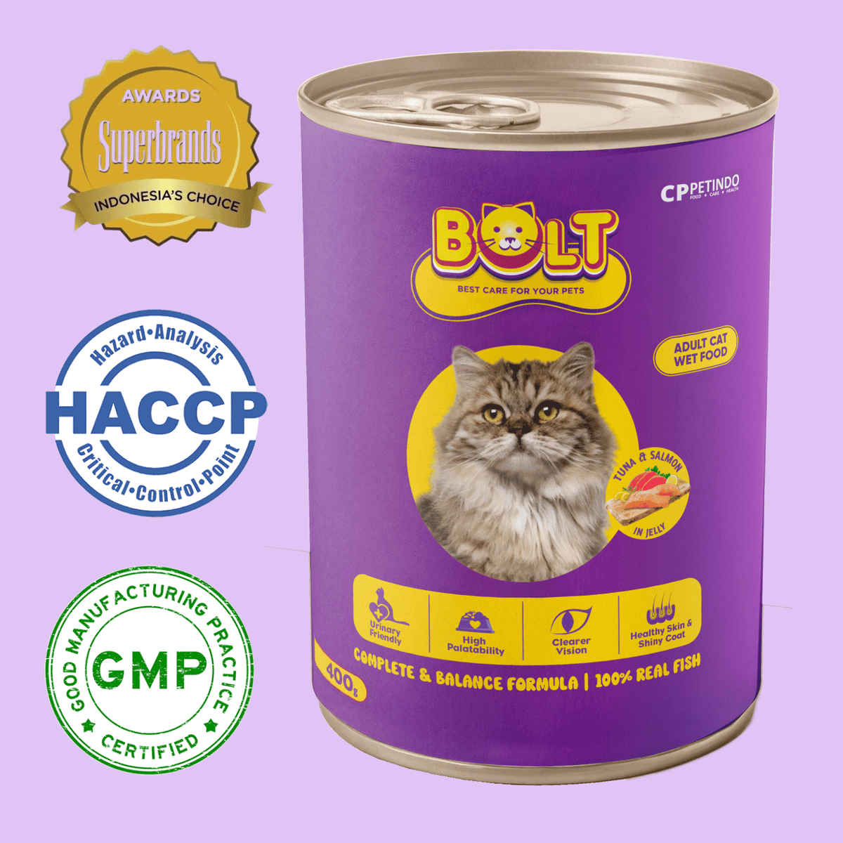Bolt Cat Adult Wet Canned Food 400g