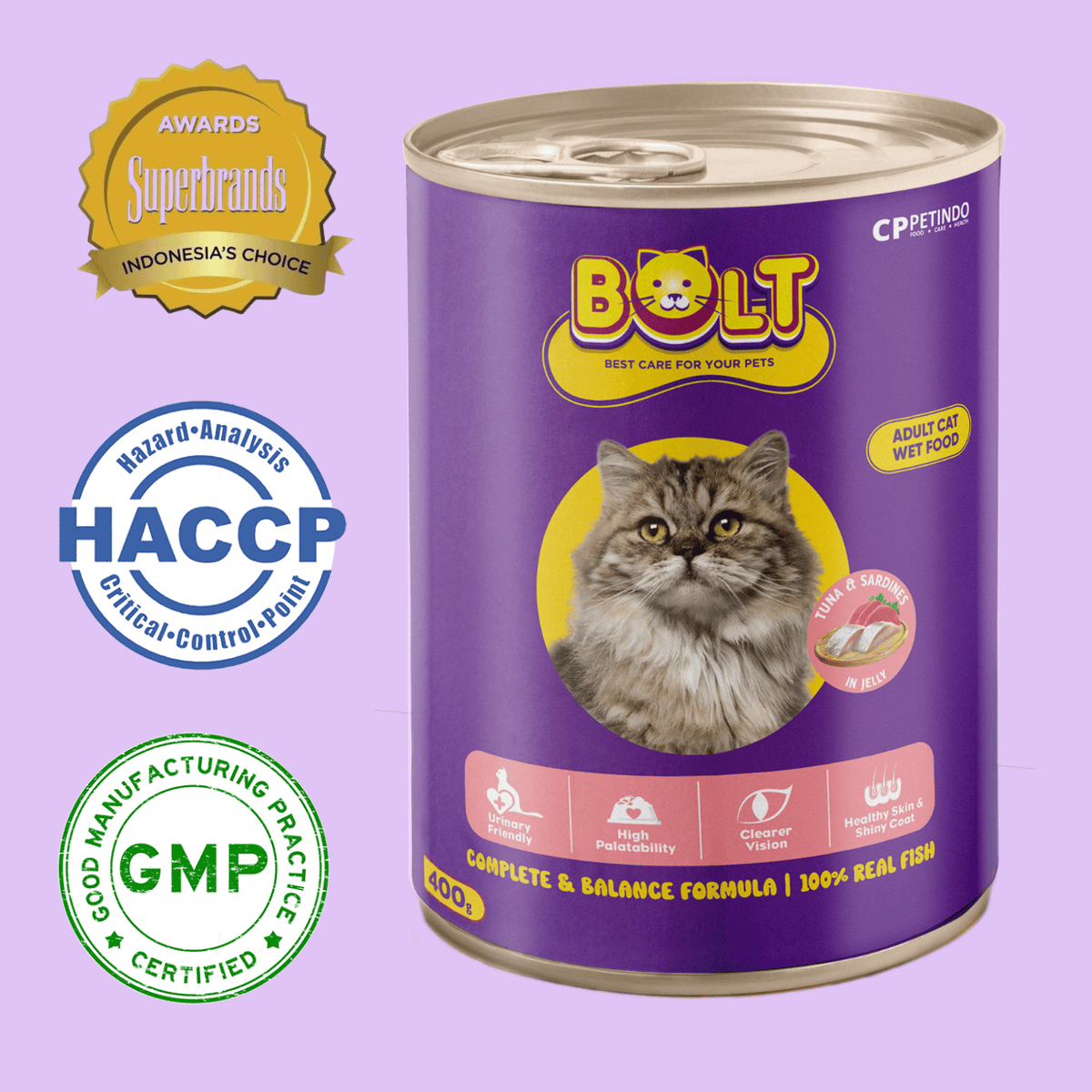 Bolt Cat Adult Wet Canned Food 400g