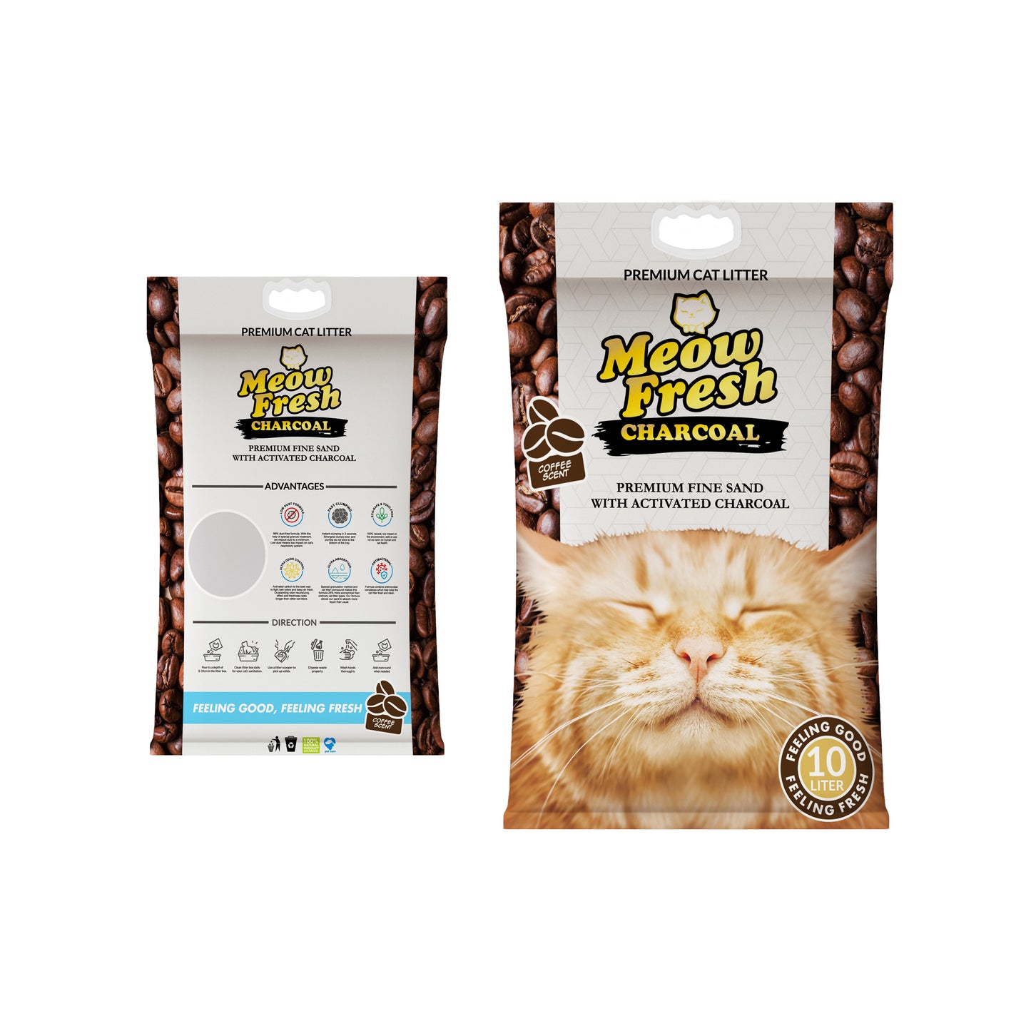 Meow Fresh Charcoal Cat Litter 10L