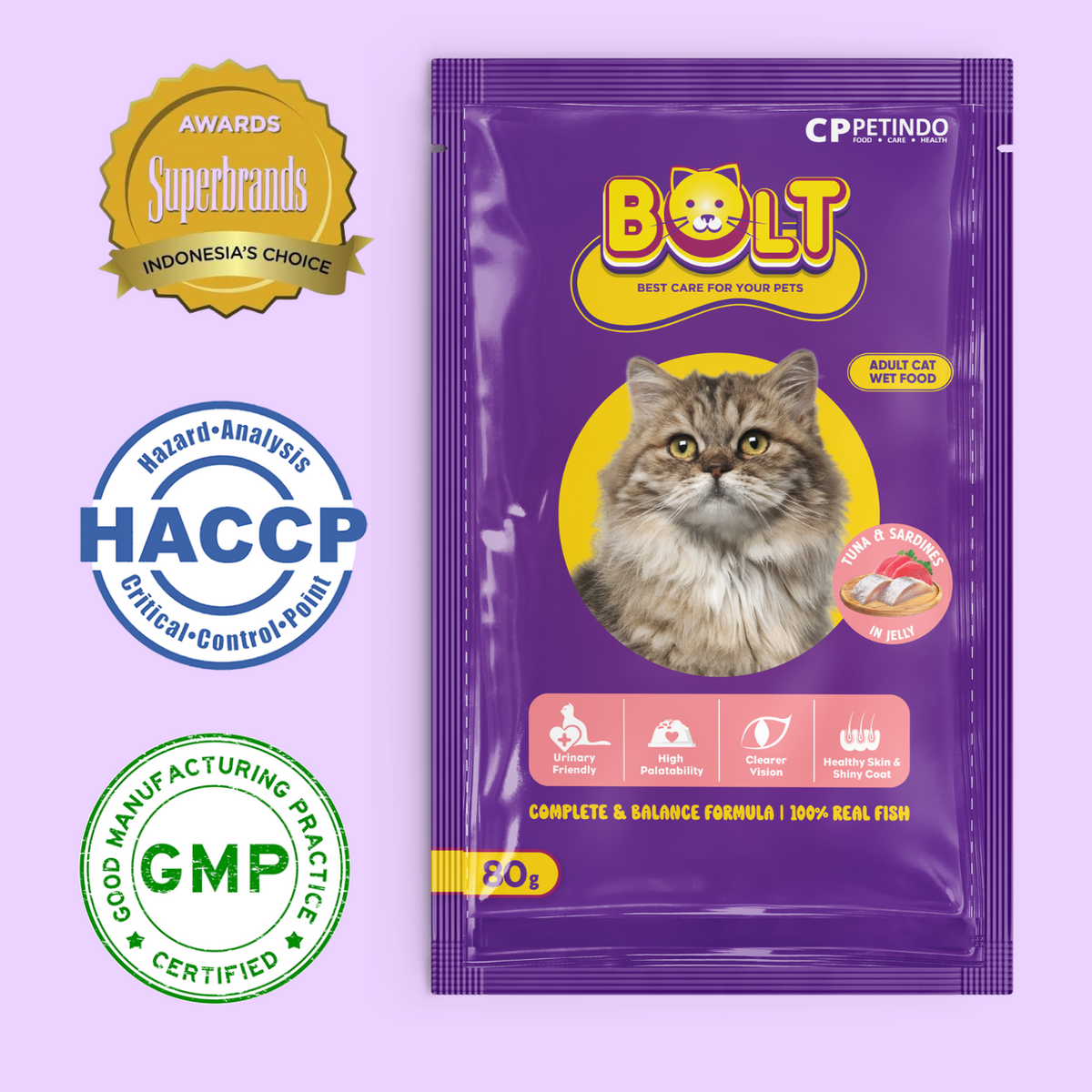 Bolt Cat Adult Wet Pouch 80g