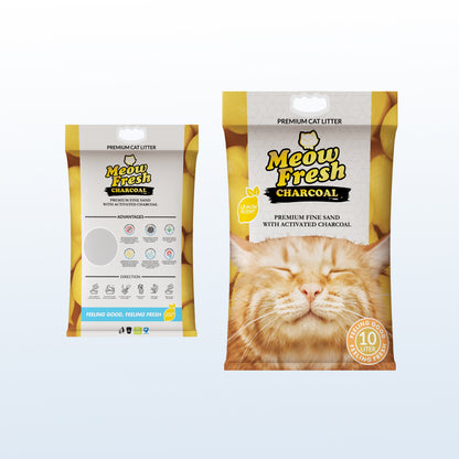 Meow Fresh Charcoal Cat Litter 10L