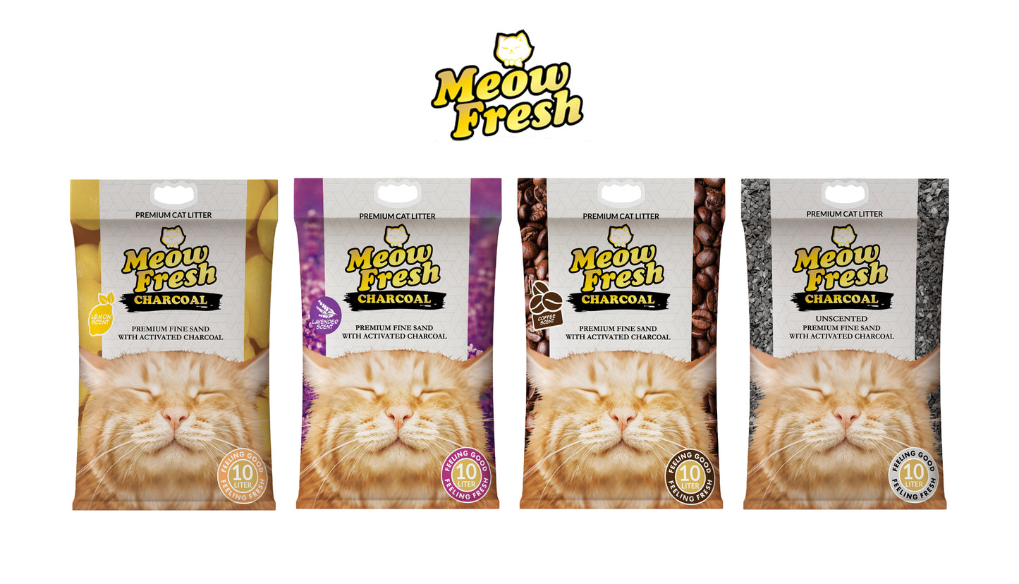 Meow Fresh Charcoal Cat Litter 10L