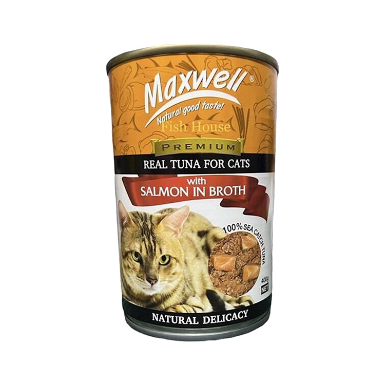 Maxwell Canned Cat Food 400g- Salmon in Broth