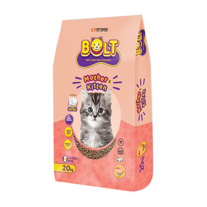 Bolt Mother & Kitten - Salmon