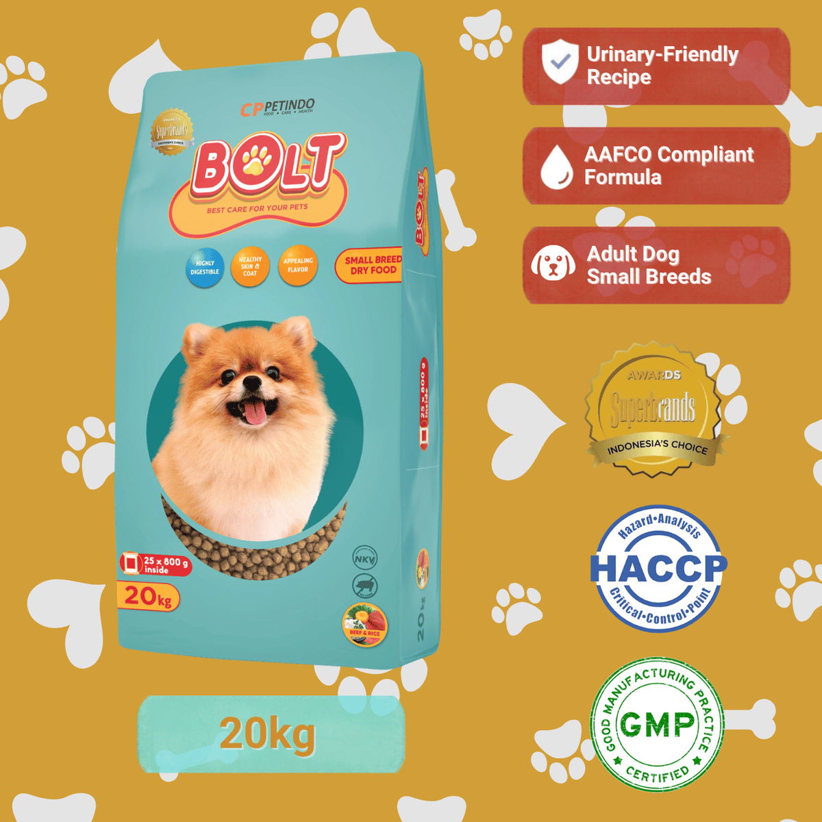 Bolt Dog Adult Small Breed Beef & Rice