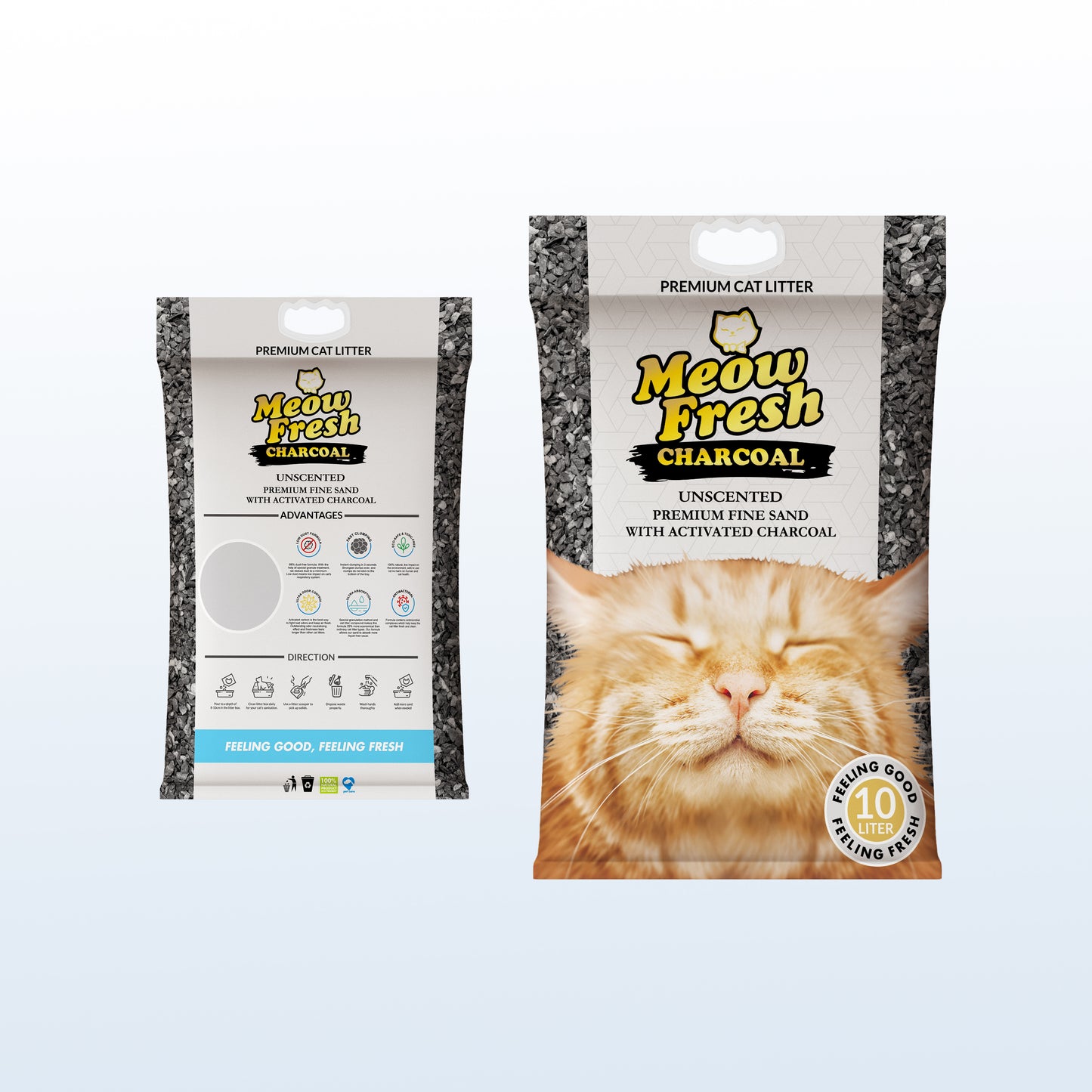 Meow Fresh Charcoal Cat Litter 10L