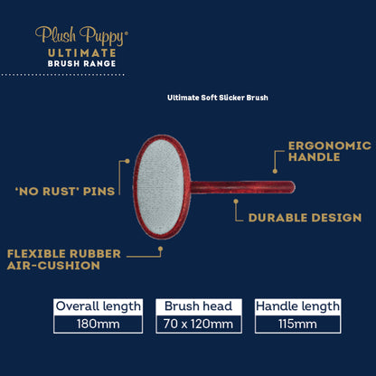 Plush Puppy Ultimate Soft Slicker Brush