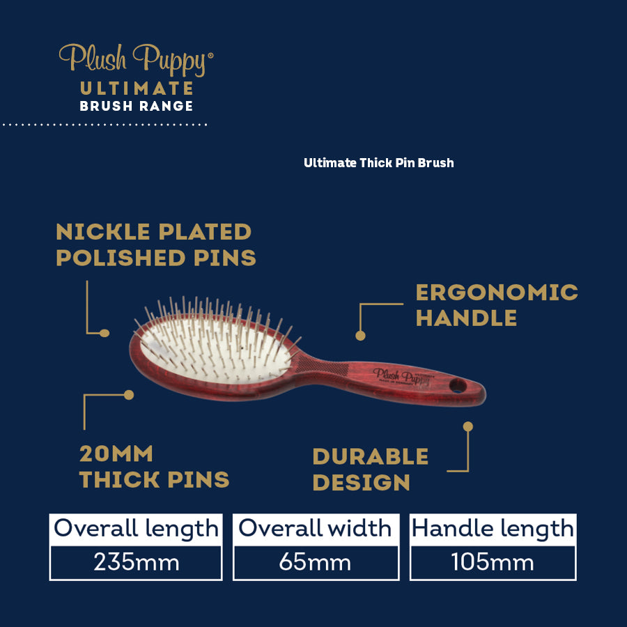 Plush Puppy Ultimate Thick Pin Brush