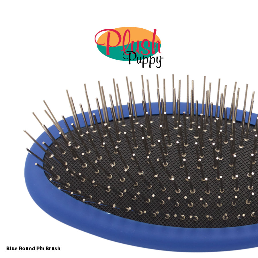 Plush Puppy Pin Brush Regular- Round-Tipped Pin