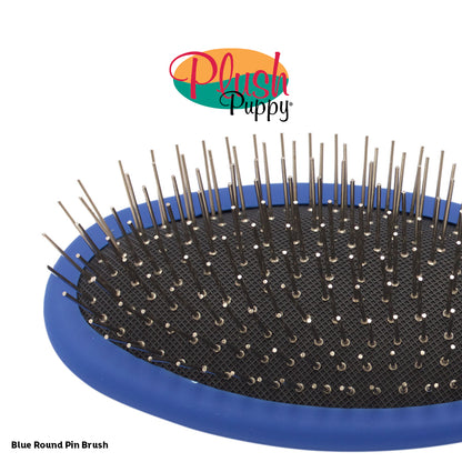 Plush Puppy Pin Brush Regular- Round-Tipped Pin