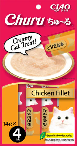 Ciao Churu Creamy Cat Treats- Chicken Fillet (14gx4)