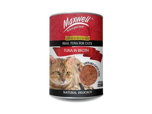 Maxwell Canned Cat Food 400g- Tuna in Broth