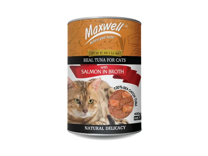 Maxwell Canned Cat Food 400g- Salmon in Broth