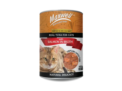 Maxwell Canned Cat Food 400g- Salmon in Broth
