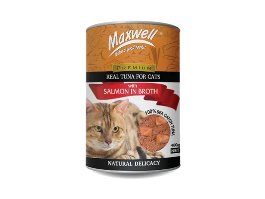 Maxwell Canned Cat Food 400g- Salmon in Broth