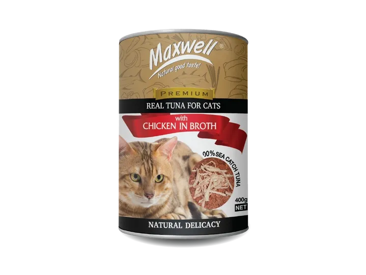 Maxwell Canned Cat Food 400g- Chicken in Broth