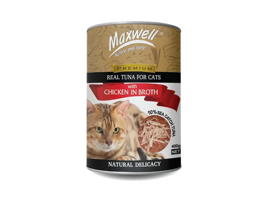 Maxwell Canned Cat Food 400g- Chicken in Broth